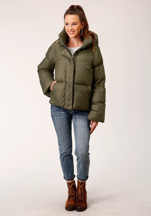 Roper Womens Hooded Down Puffer Jacket - Flyclothing LLC