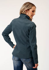 Roper Womens Heather Grey Soft Shell Tech Jacket - Flyclothing LLC