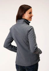 Roper Womens Heathered Grey Softshell Tech Jacket - Flyclothing LLC