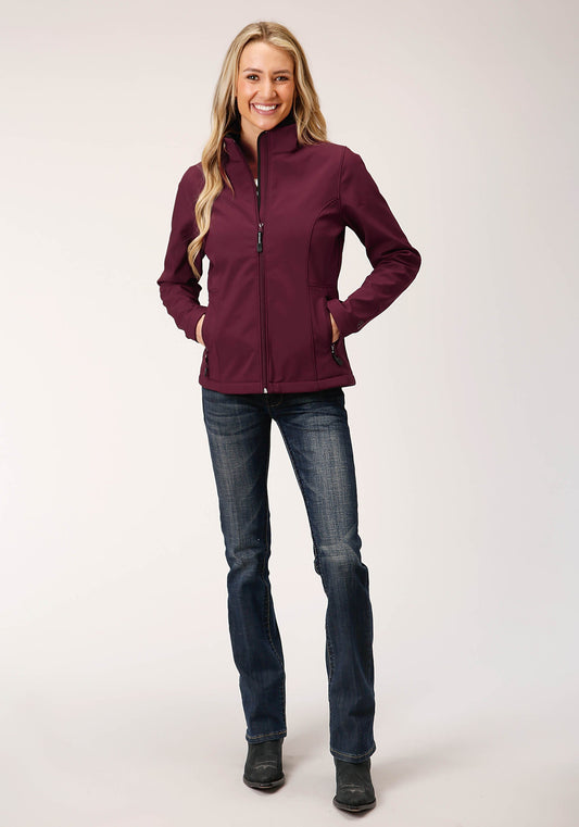 Roper Womens Wine Softshell Tech Jacket - Flyclothing LLC