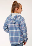 Roper Girls Long Sleeve Snap Thermal Lined Flannel Shirt Jacket - Flyclothing LLC