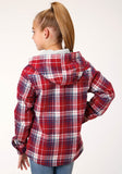 Roper Girls Long Sleeve Snap Thermal Lined Flannel Shirt Jacket - Flyclothing LLC