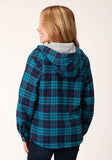 Roper Girls Long Sleeve Snap Thermal Lined Flannel Shirt Jacket - Flyclothing LLC