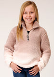 Roper Girls Womens Polar Fleece Dip Dye Polar Fleece Pullover