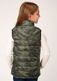 Roper Girls Parachute Camo Down Vest - Flyclothing LLC