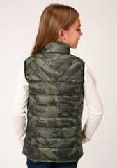 Roper Girls Parachute Camo Down Vest - Flyclothing LLC