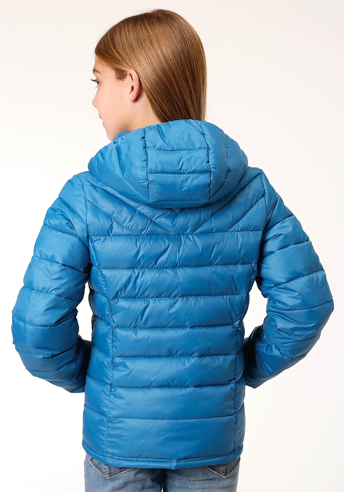 Roper Girls Teal Crushable Poly Filled Down Jacket - Flyclothing LLC