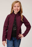 Roper Girls Wine Softshell Tech Jacket