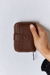 David Jones PU Leather Mini Wallet - Trendsi