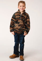 Roper Boys Polar Fleece Camo Print Pullover - Flyclothing LLC