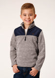 Roper Boys Polar Fleece Brown Pullover