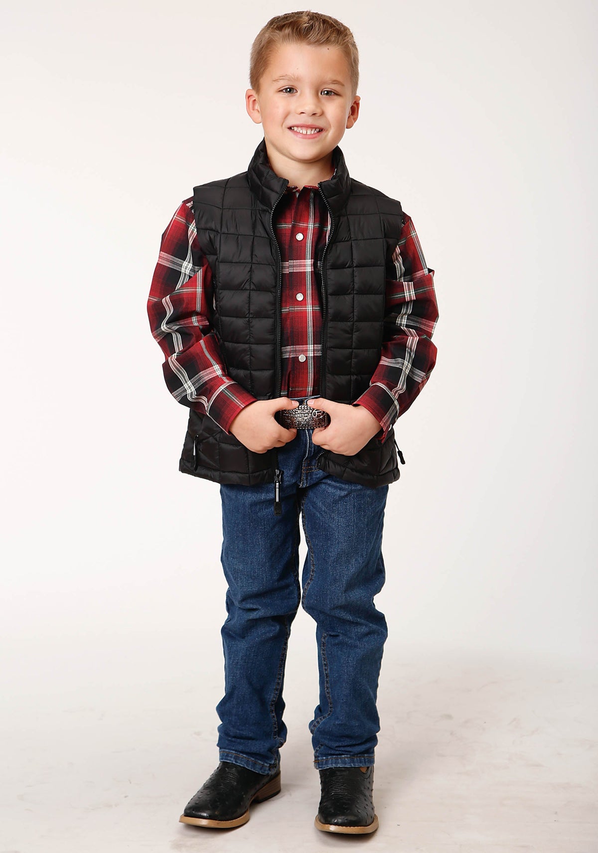 Roper Boys Crushable Poly Filled Down Vest