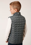 Roper Boys Silver Sage Nylon Parachute Down Vest - Flyclothing LLC