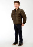 Roper Boys Brown Poly-Filled Jacket - Flyclothing LLC