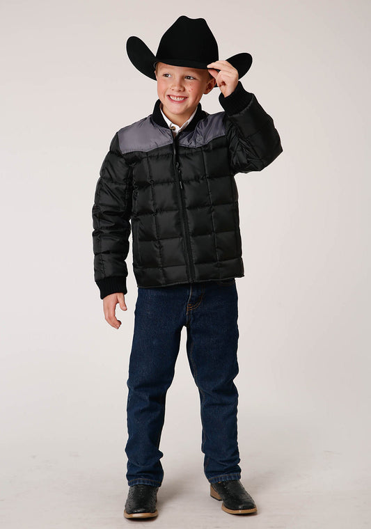 Roper Boys Quilted Poly Filled Western Jacket - Flyclothing LLC