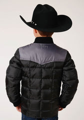 Roper Boys Quilted Poly Filled Western Jacket - Flyclothing LLC