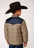 Roper Boys Quilted Poly With Poly Fill Jacket Poly Filled Western Jacket - Flyclothing LLC