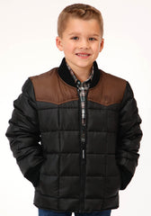 Roper Boys Quilted Polyfilled Jacket Poly Filled Western Jacket