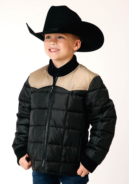 Roper Boys Quilted Polyfilled Jacket Poly Filled Western Jacket