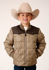 Roper Boys Quilted Polyfilled Jacket Poly Filled Western Jacket