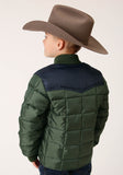 Roper Boys Quilted Polyfilled Jacket Poly Filled Western Jacket - Flyclothing LLC