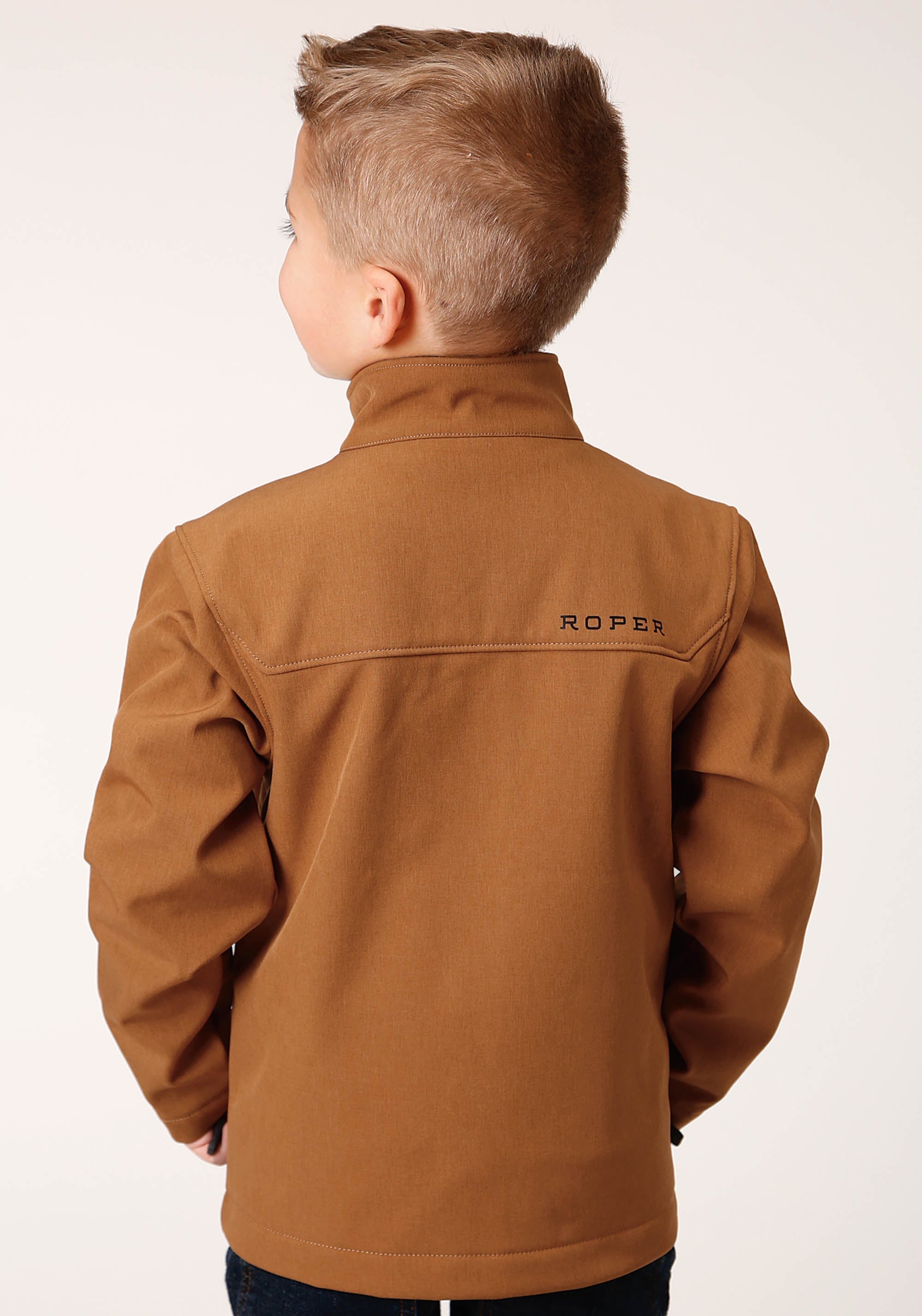 Roper Boys Caramel Softshell Tech Jacket - Flyclothing LLC