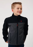 Roper Boys Grey Softshell Combo Tech Jacket