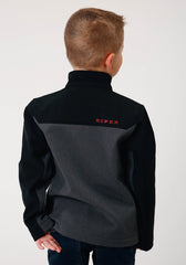 Roper Boys Grey Softshell Combo Tech Jacket