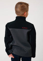 Roper Boys Grey Softshell Combo Tech Jacket - Flyclothing LLC