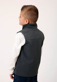 Roper Boys Heather Grey Soft Shell Tech Vest - Flyclothing LLC