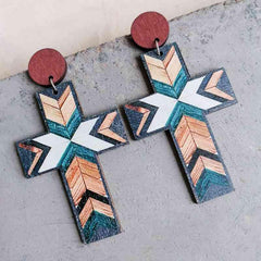 Cross Drop Earrings - Trendsi