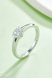 Moissanite 925 Sterling Silver Solitaire Ring - Flyclothing LLC