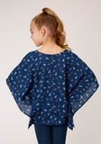 Roper Girls Horse Printed Poncho