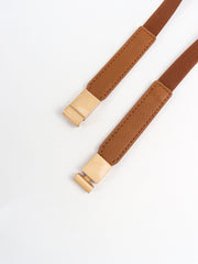 PU Elastic Skinny Belt - Flyclothing LLC