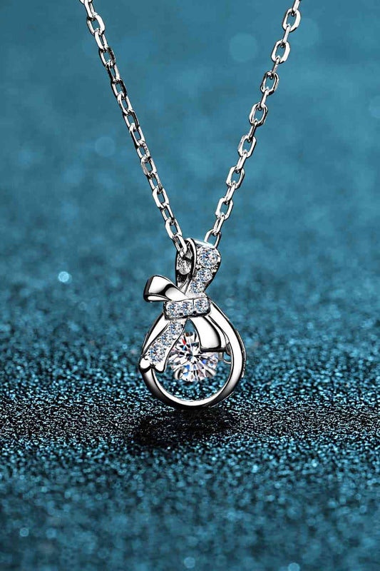 1 Carat Moissanite 925 Sterling Silver Necklace - Flyclothing LLC