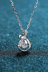 1 Carat Moissanite 925 Sterling Silver Necklace - Flyclothing LLC