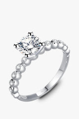 Classic 4-Prong Moissanite Ring - Trendsi