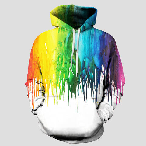 Full Size Printed Drawstring Hoodie with Pockets - Flyclothing LLC