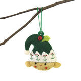 Hand Felted Christmas Ornament: Elf - Global Groove (H) - Flyclothing LLC