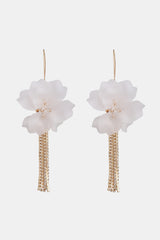 Flower Shape Acrylic Dangle Earrigs - Flyclothing LLC