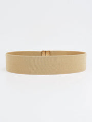 Alloy Buckle Elastic Belt - Trendsi