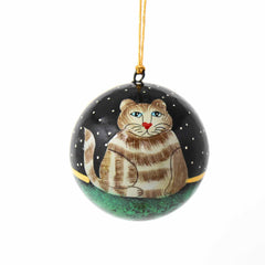 Handpainted Cat Ornaments, Set of 2 - Flyclothing LLC