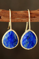 Handmade Natural Stone Teardrop Earrings - Flyclothing LLC