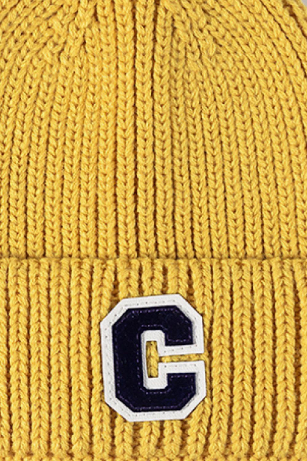 Letter C Patch Cuffed Beanie - Trendsi