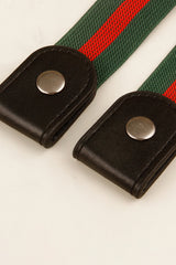 PU Elastic Snap Closure Belt - Flyclothing LLC