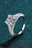 Stylish Moissanite Sterling Silver Ring - Flyclothing LLC