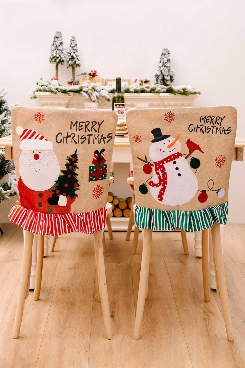 Christmas Snowman Chair Covers - Flyclothing LLC