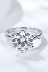 5 Carat  Moissanite Solitaire Ring - Flyclothing LLC