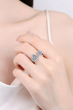 Heart-Shape Moissanite Open Ring - Flyclothing LLC