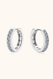 Moissanite 925 Sterling Silver Huggie Earrings - Flyclothing LLC